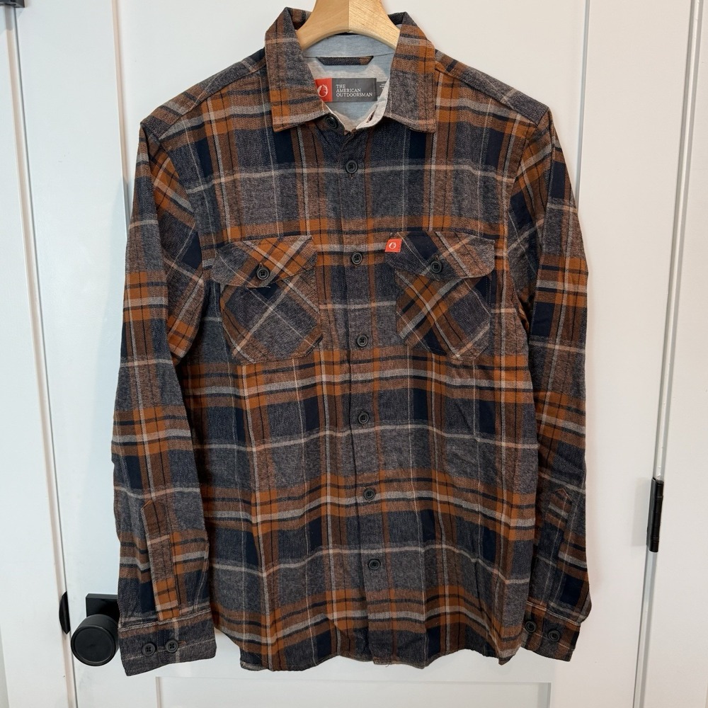 The American Outdoorsman Men's M Plaid Flannel Shirt 100% Cotton